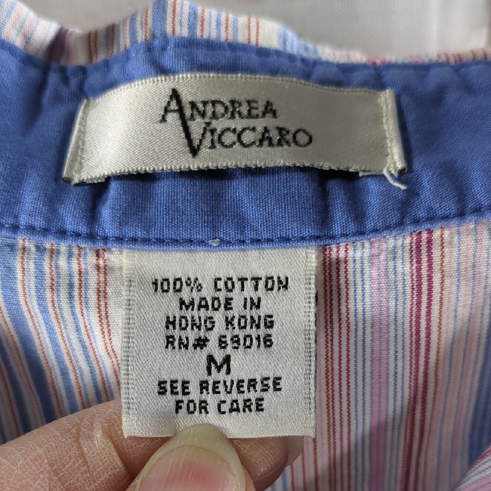 Andrea Viccaro Striped Button-Up Shirt - Picture 2 of 5